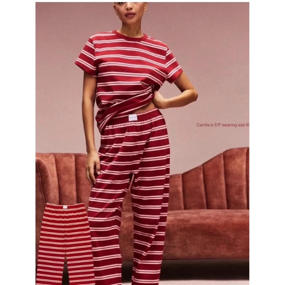 PARKE  Valentines Day 2026 Cotton Boxer Set Red Amour Stripe Size Medium